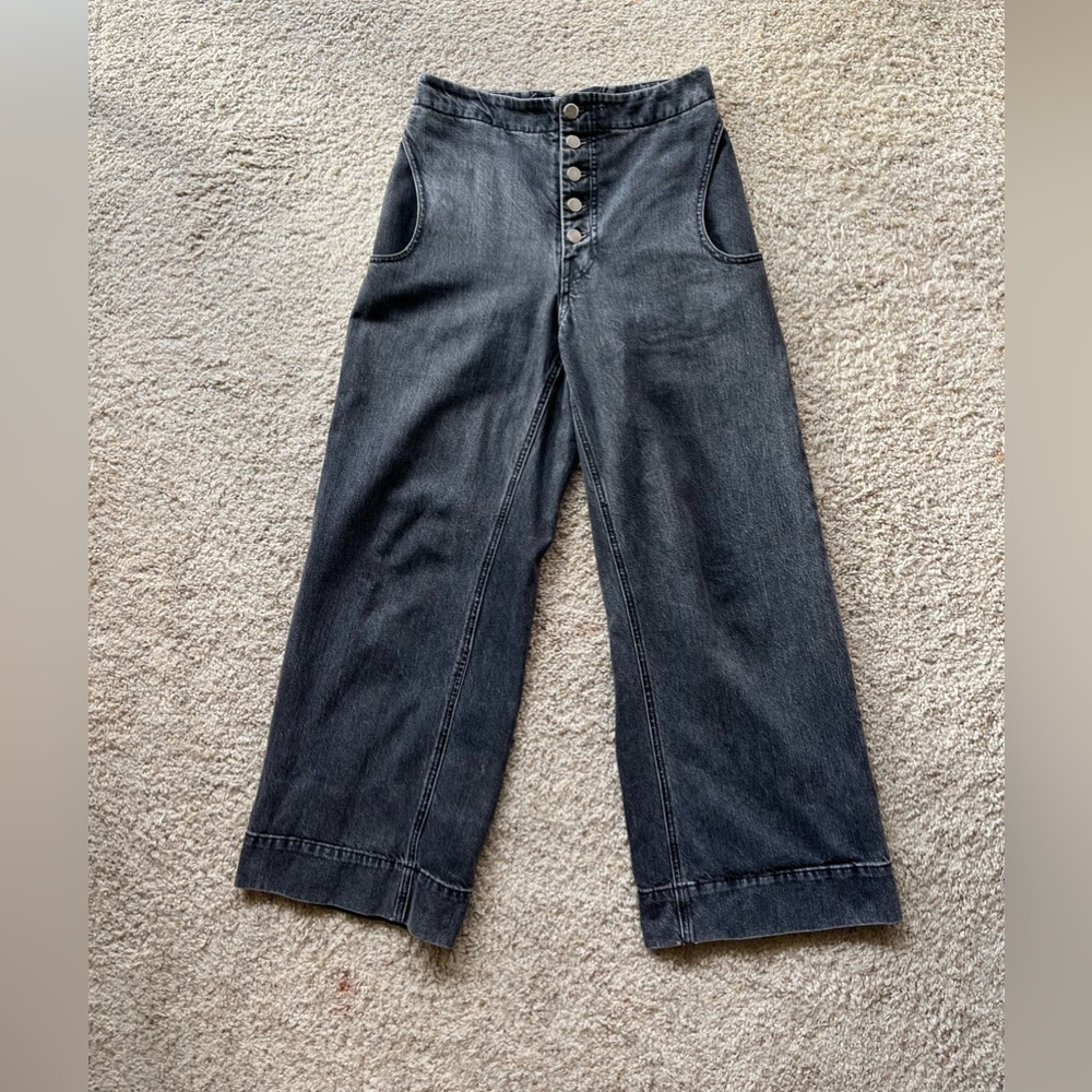 Rachel Comey wide leg charcoal black denim